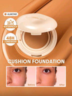 Base de maquillaje en formato cushion de larga duración