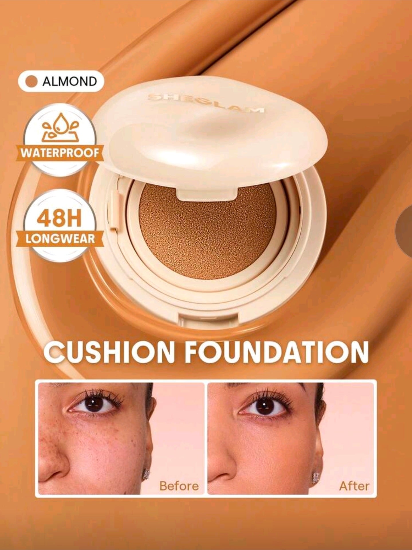 Base de maquillaje en formato cushion de larga duración