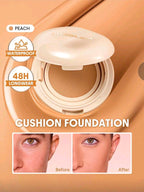 Base de maquillaje en formato cushion de larga duración