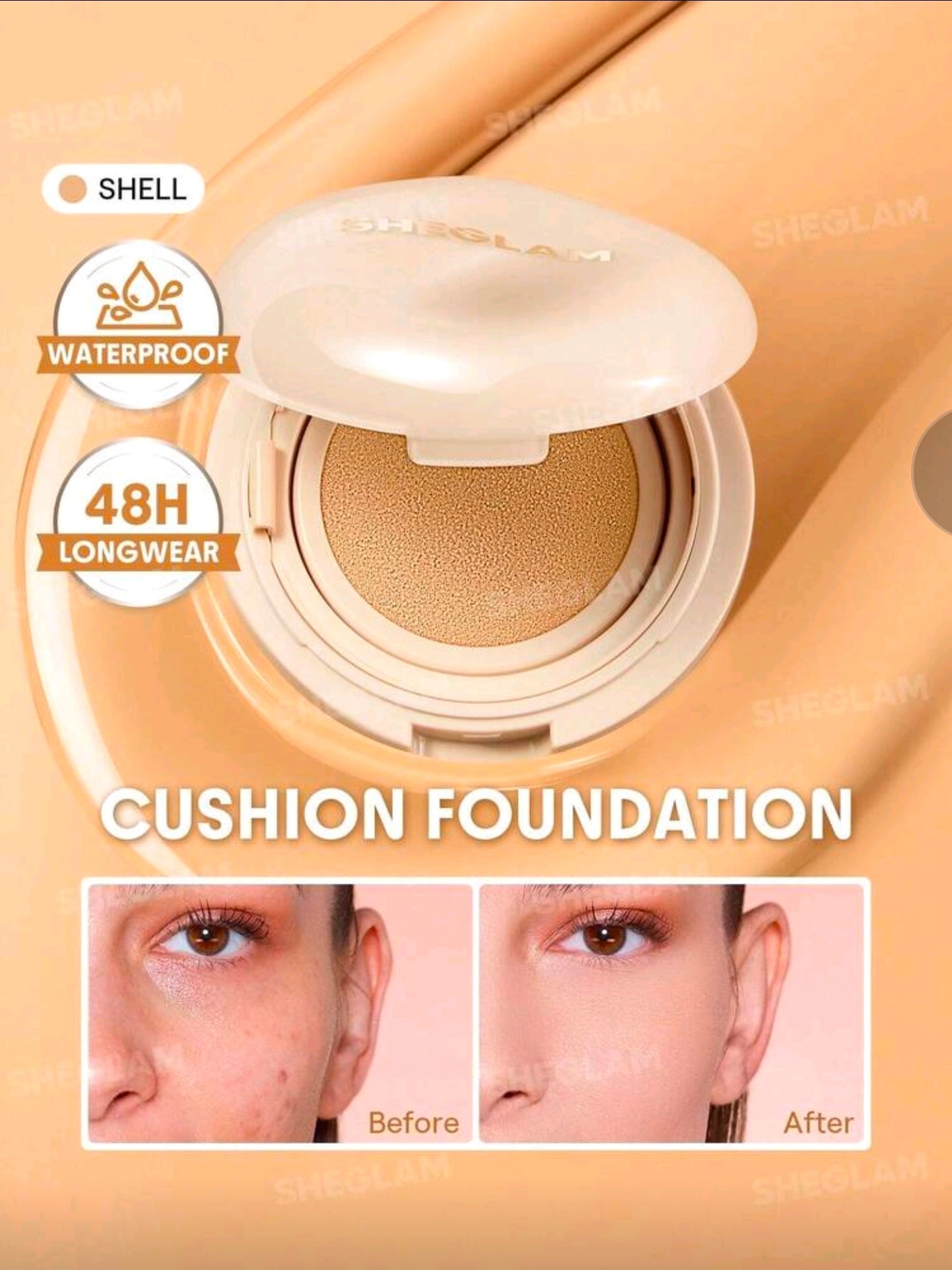 Base de maquillaje en formato cushion de larga duración
