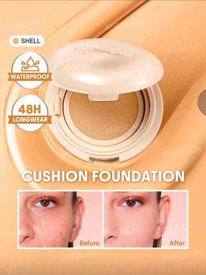 Base de maquillaje en formato cushion de larga duración