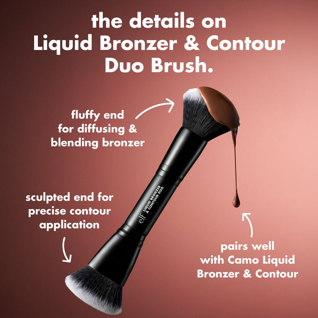 Brocha Liquid Bronzer & Contour Duo Brush