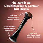 Brocha Liquid Bronzer & Contour Duo Brush