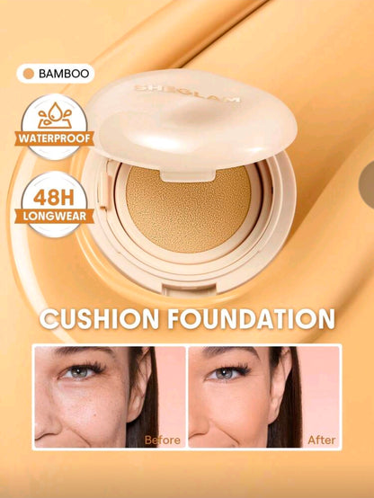 Base de maquillaje en formato cushion de larga duración