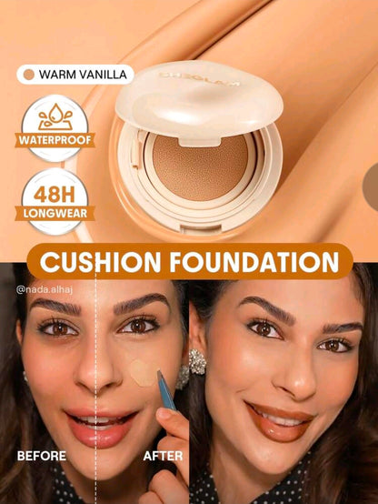 Base de maquillaje en formato cushion de larga duración