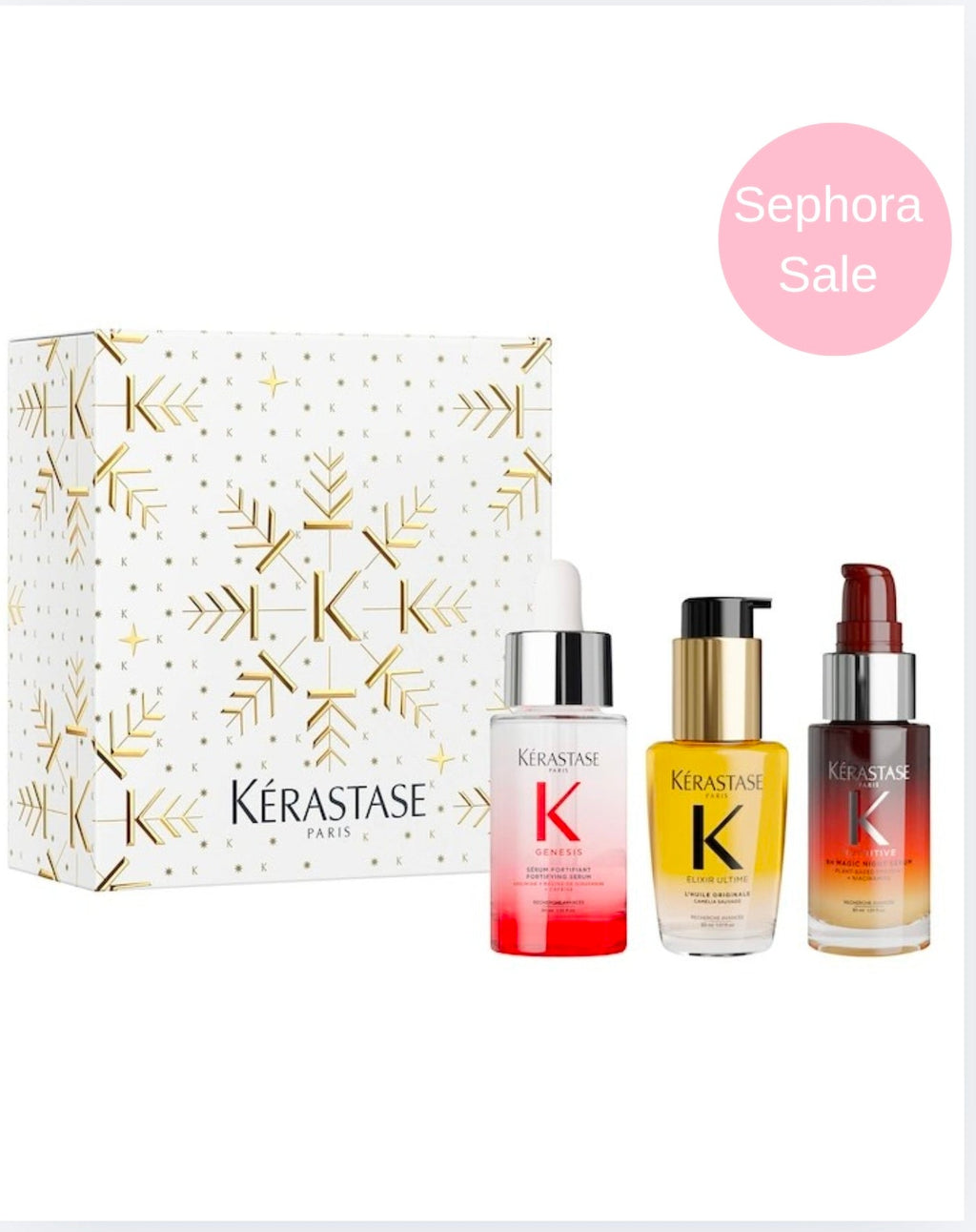 SEPHORA SALE Kérastase Mini Genesis, Elixir Ultime & 8H Magic Bestsellers Hair Gift Set “BAJO PEDIDO”