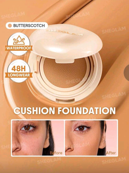 Base de maquillaje en formato cushion de larga duración