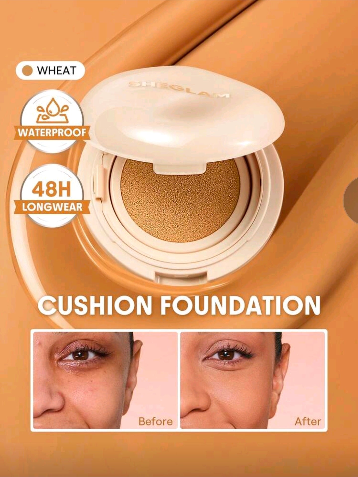 Base de maquillaje en formato cushion de larga duración