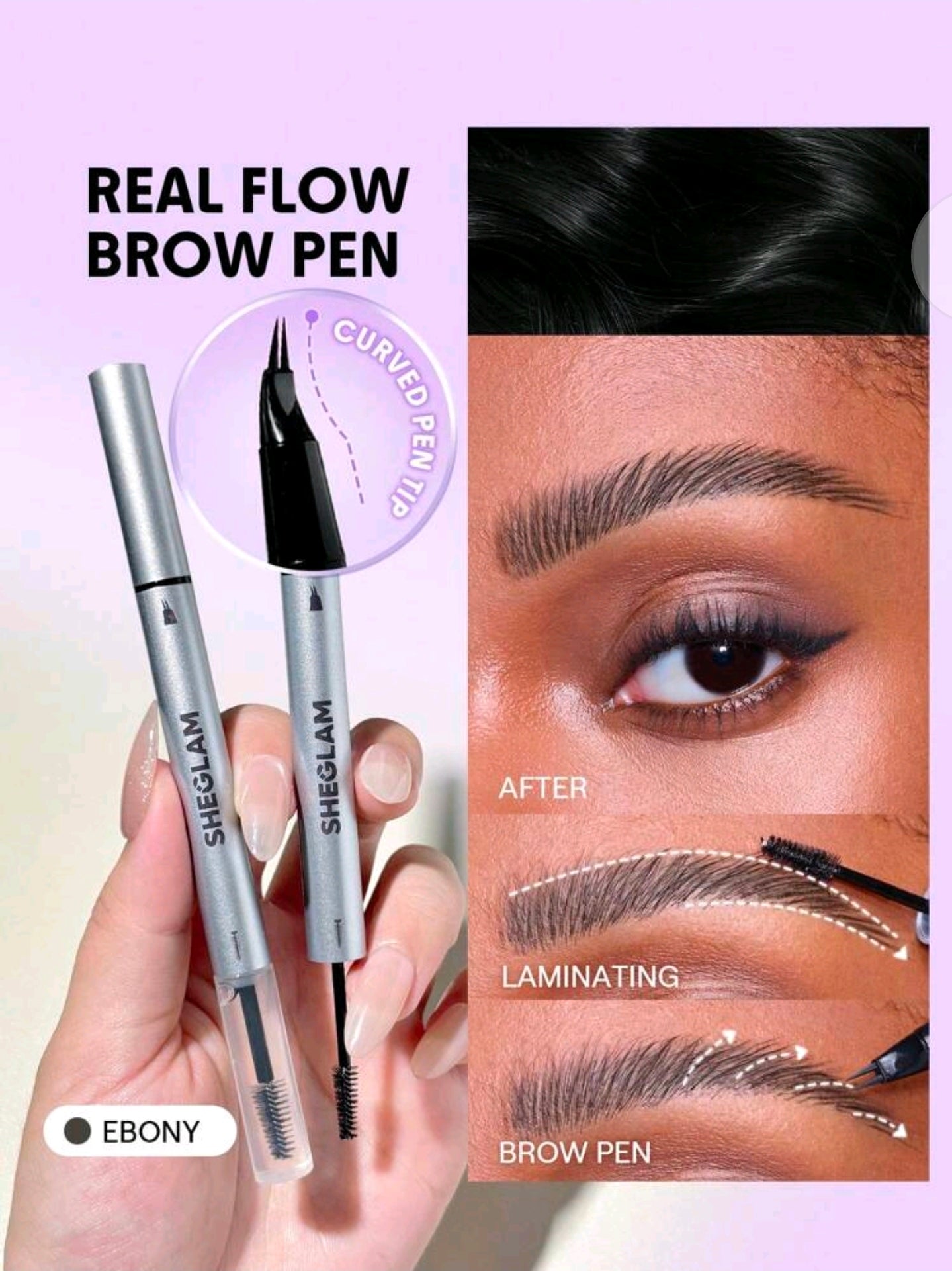 SHEGLAM Real Flow Lápiz laminador para cejas-