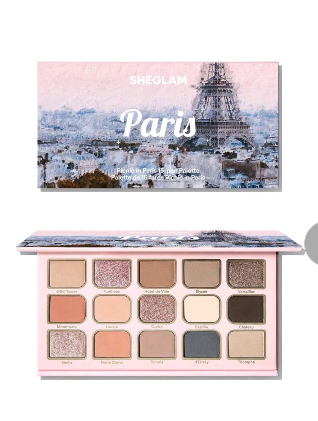 Paleta sombras Sheglam 15 colores-picnic in paris