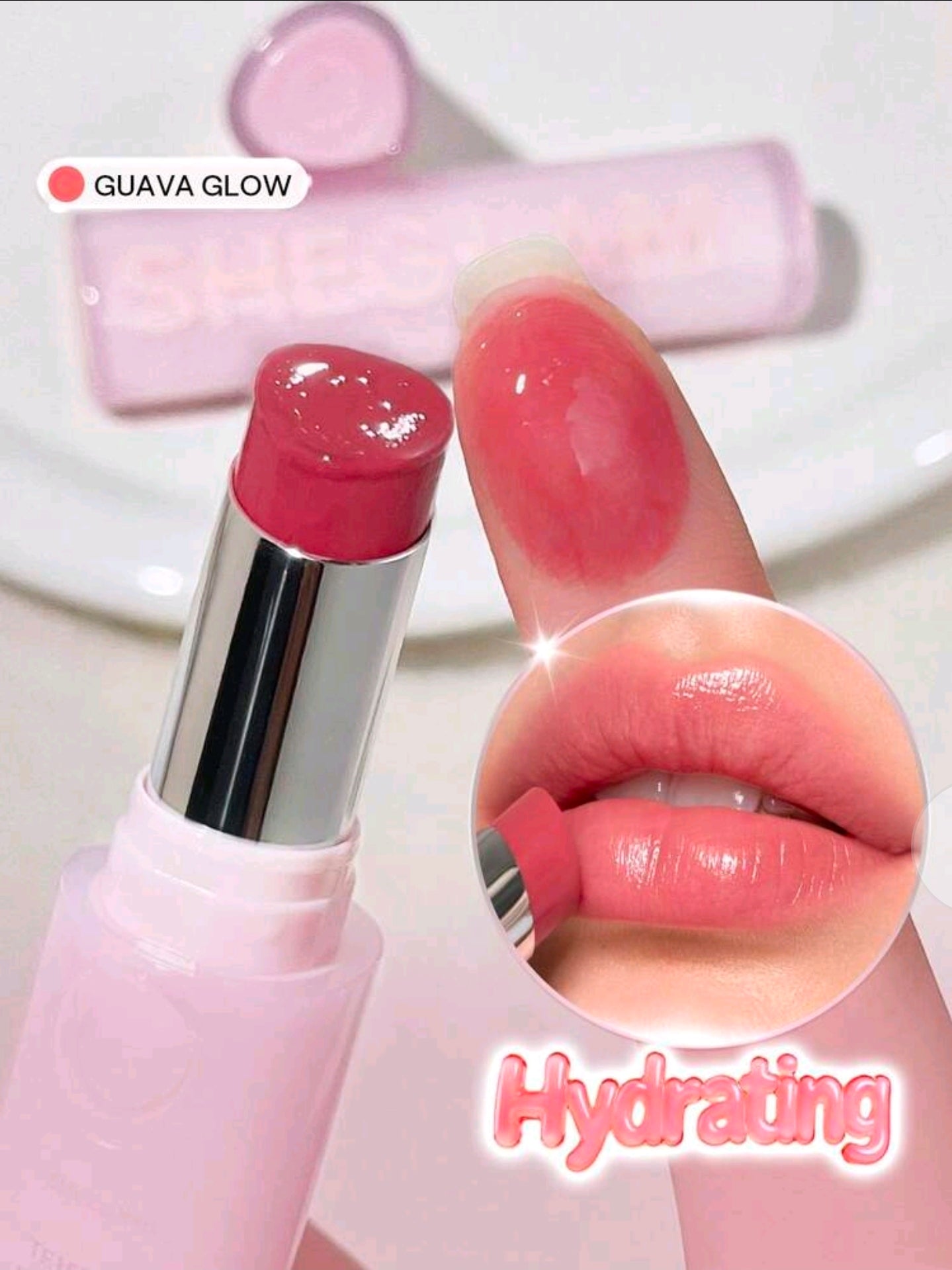 Silk Slip Bálsamo Labial con Aceite- Guava Glow