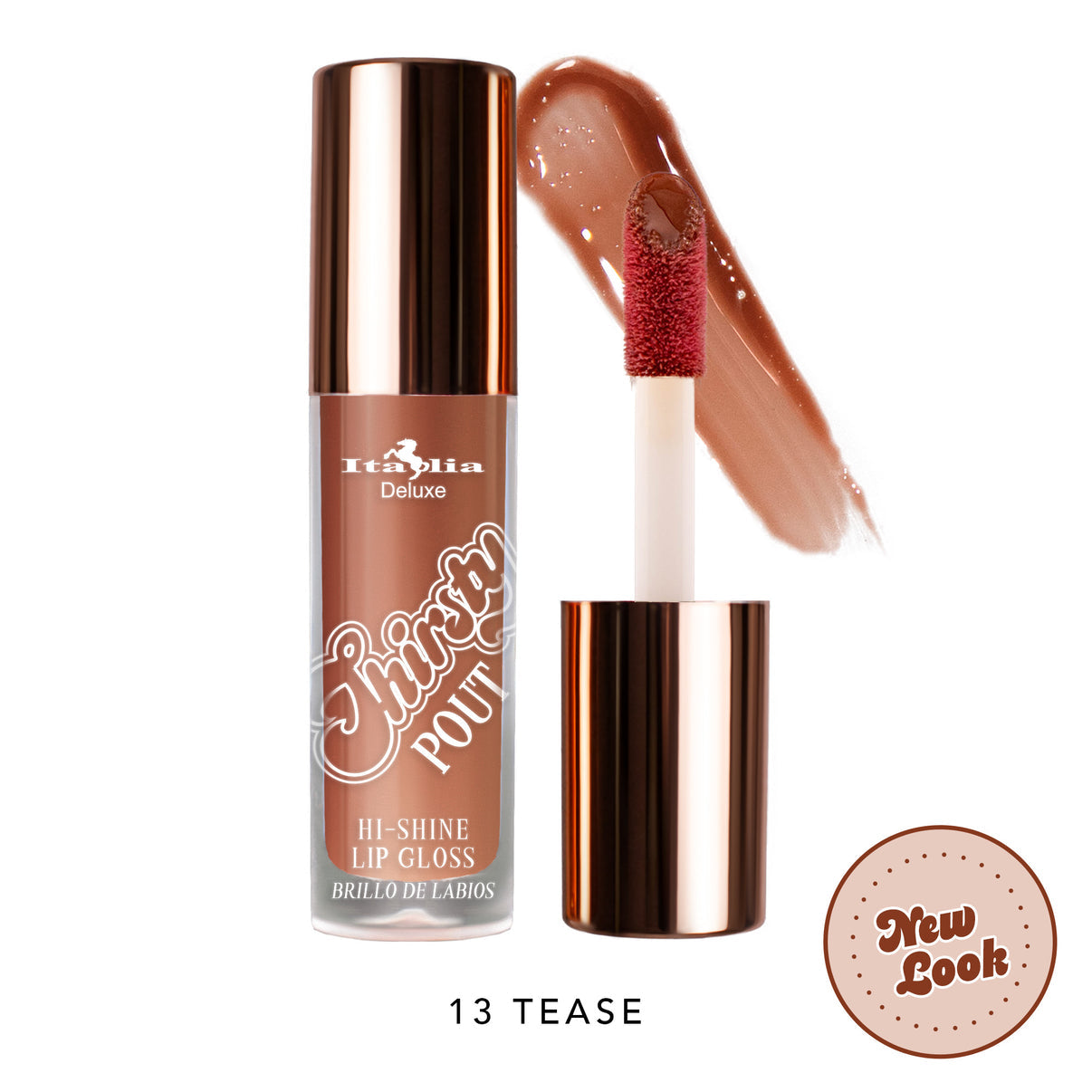 Brillo labial Italia Deluxe Thirsty Pout Hi-Shine Lip Gloss
