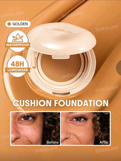 Base de maquillaje en formato cushion de larga duración