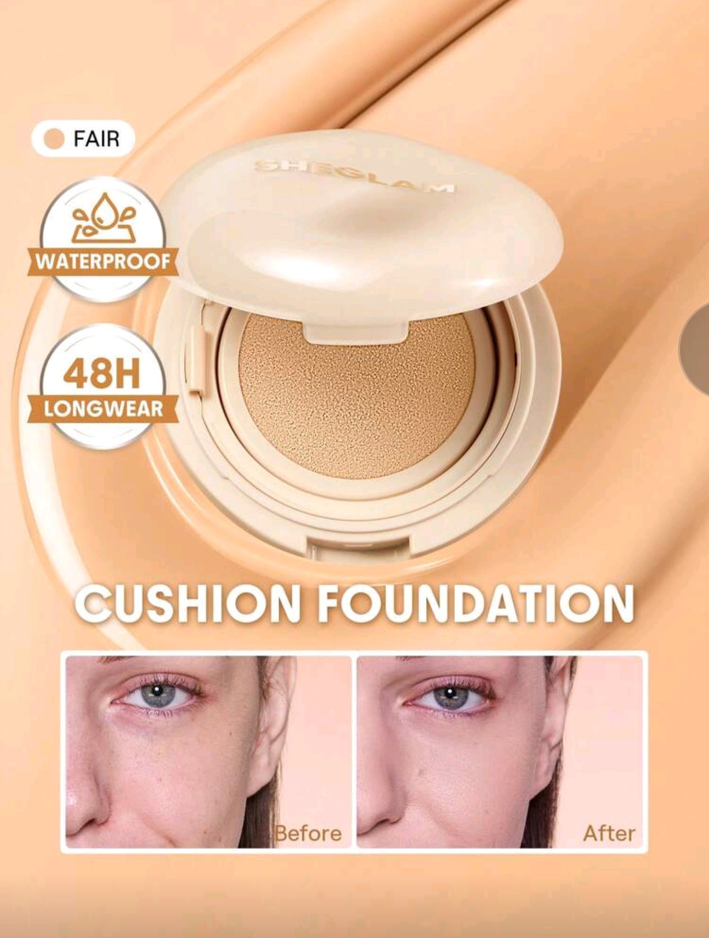 Base de maquillaje en formato cushion de larga duración