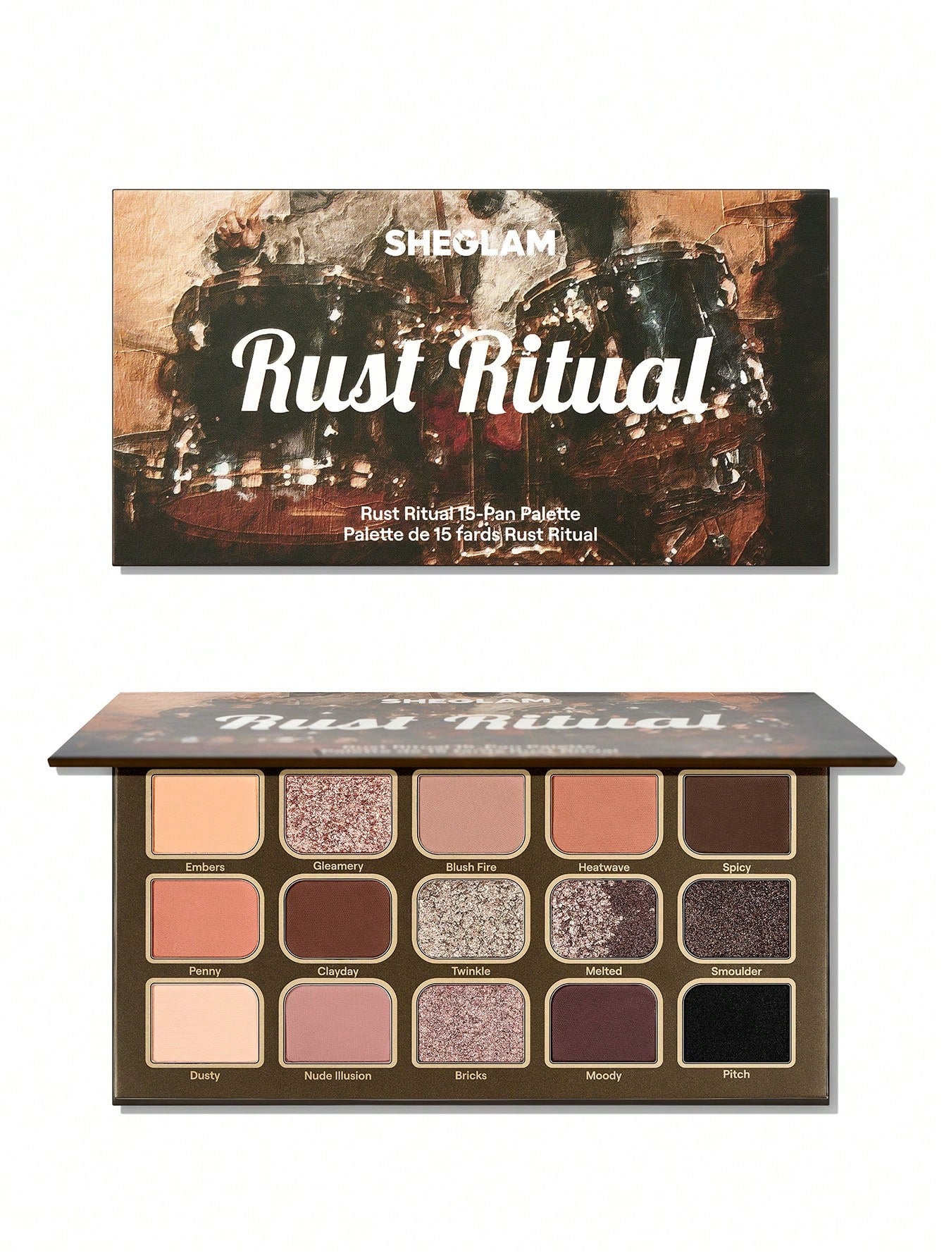 Paleta sombras Sheglam Rust Ritual - 15 colores
