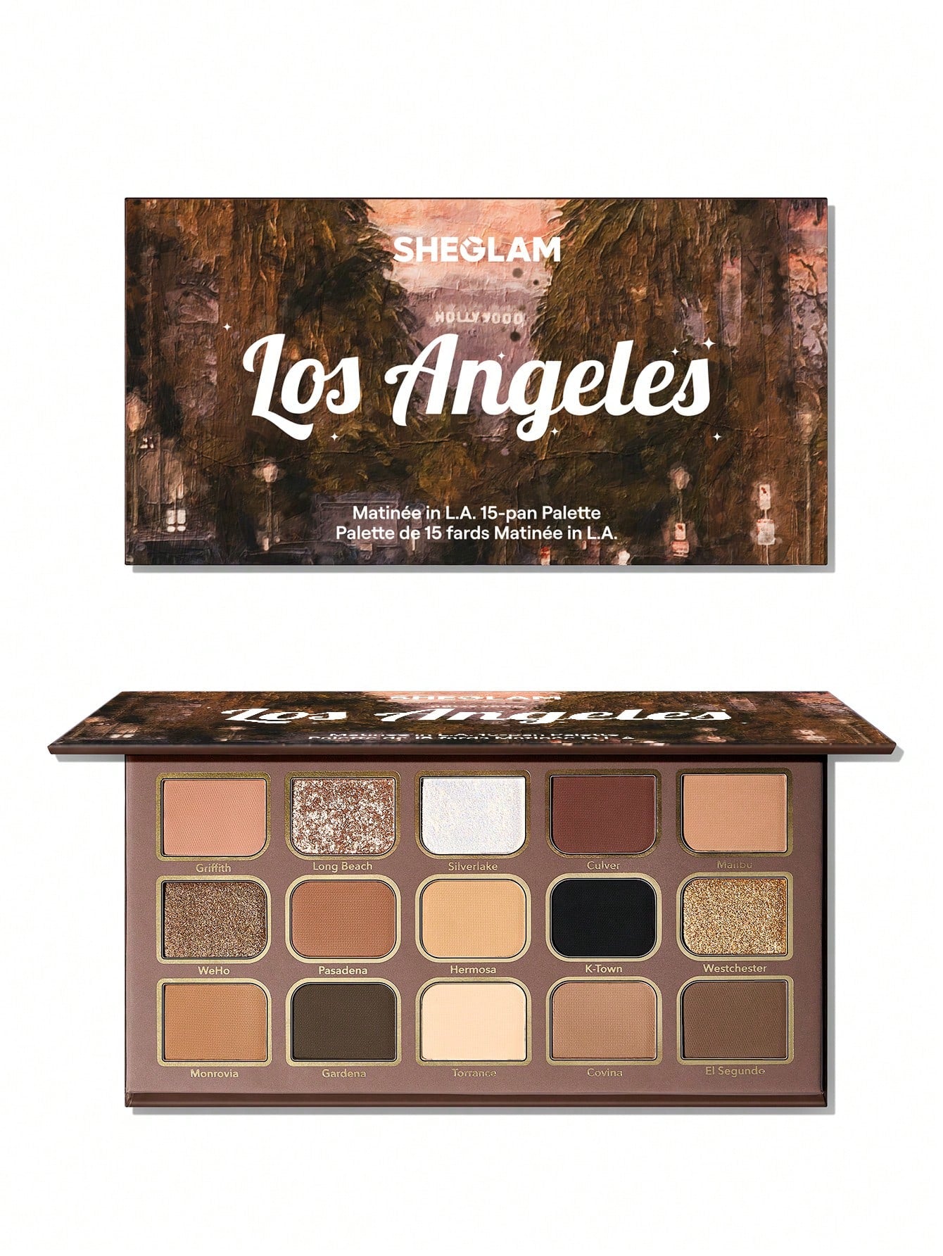 Paleta sombras Sheglam 15 colores-Los Ángeles