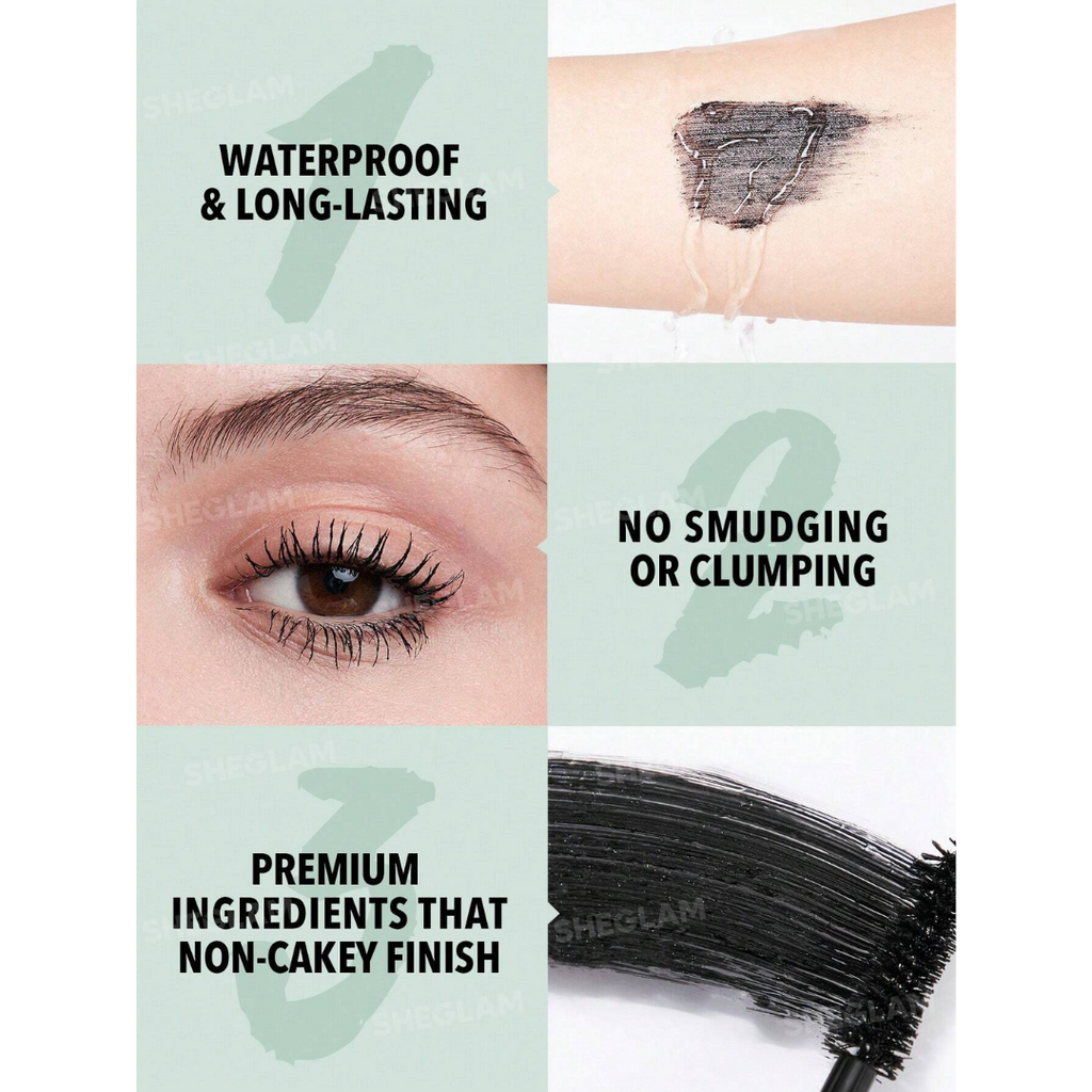 SHEGLAM Máscara Para Ojos All-in-one De Volumen Y Longitud 2 En 1