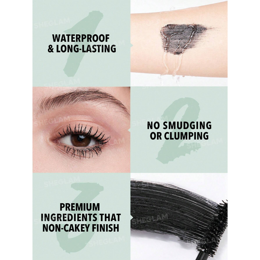 SHEGLAM Máscara Para Ojos All-in-one De Volumen Y Longitud 2 En 1
